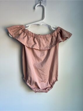 Bailey’s Blossoms Pink Off Shoulder Bubble Romper | 9-12M